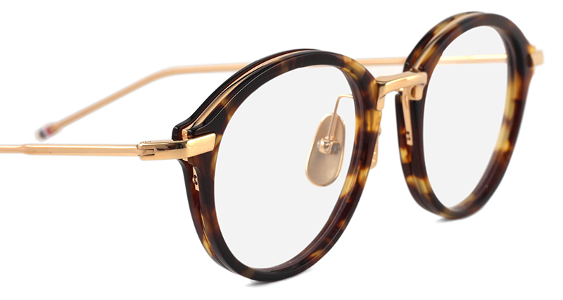 Thom Browne UEO011A col.215 Tortoise/Gold