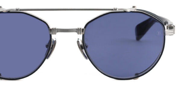 BALMAIN BRIGADE IV BPS120 col.C Brushed Silver-Blue Swirl